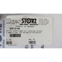 Storz(德国史托斯)高流动性关节护套，直径5.5毫米，工作长度13.5厘米，有两个活塞，直径5.5毫米 ,关节镜 28131R  新件