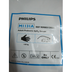 Philips（荷兰飞利浦）飞利浦原装进口梯形头7针成人/儿童血氧探头一次性一个病人用一个20套/盒（编号：M1131A），用于Philips(荷兰飞利浦）监护仪MP20，MP30，MP40，MP50，MP60，MP70，MP80，MP90，原装新件